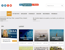 Tablet Screenshot of fe-esperanza-amor.com